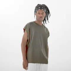 ☆ グレー ☆ M ☆ タンクトップ メンズ 綿100％ タンクトップ メンズ 無地 綿 コットン ノースリーブ 袖無し トレーニング 筋トレ おしゃれ 夏 オシャレ ゆったり ビッグシルエット メンズファッション 袖なし トップス ジム スポーツ 運動