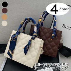 ハンドバッグ ショルダーバッグ   2way スカーフ　オールシーズン　上品