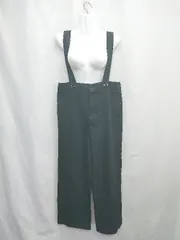 ◇ Θ Discoat ディスコート コットンツイル サロペット サイズM ブラック レディース E  【1504210016367】