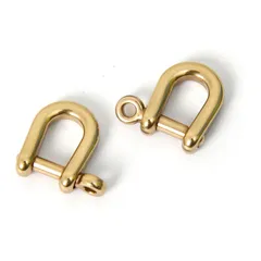 【新着商品】真鍮 金具 6mm 後付け リング ハンドメイド 2個入り DIY 金具 手芸 ネジ式 材料 小物 アクセサリー dカン パーツ レザークラフト 金具