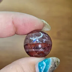 ワーワー♡高品質 ファイアークォーツ スフィア 天然石 ワーワー♡高