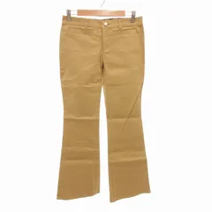 バーバリーブルーレーベル BURBERRY BLUE LABEL タグ付き フレアパンツ チノパン ベルボトム ストレッチ 38 M ベージュ /HO◇ 0214
