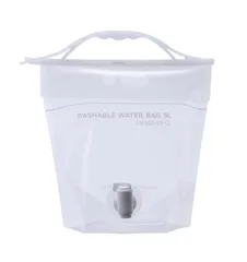 【数量限定】透明 5L WWB-5CL 注ぎやすいコック付き ウォーターバッグ キャンプ ウォッシャブル レジャー 水タンク 防災 岩谷マテリアル 約37×36×16cm