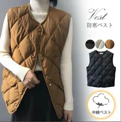 中綿ベスト レディース ダウンベスト キルティングコート 防寒ベスト 中綿入り アウター トップス 暖かい 防寒 寒さ対策 羽織 通勤 通学 無地 xzxiaoyun84