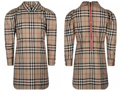 BURBERRY バーバリーロンドン　128cm 8Y ドレスシャツ ワンピース ガールズ LONDON CHILDREN'S ヴィンテージチェック パフスリーブ コットン 8030323
