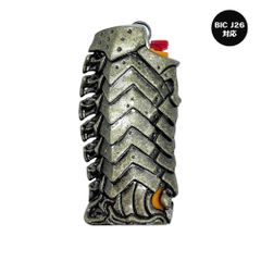 鎧 ライター ケース 騎士の鎧 BIC J6 J26 Bic Mini Lighter ブロンズ