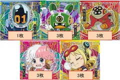 食玩 にふぉるめーしょん ワンピース大海賊シールウエハースLOG.8 Dr.ベガパンク 5種セット【D1】