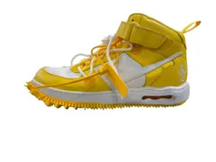 ♪2511 NIKE ナイキ スニーカー820240-100 オフホワイト × ナイキ エアフォース1 ミッド SP レザー "ホワイト アンド バーシティメイズ" 中古 28.5㎝のサムネイル