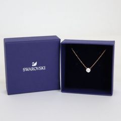 SWAROVSKI スワロフスキー ネックレス ゴールド カラフル クリスタル箱 SWAROVSKI - 箱付き スワロフスキー ネックレス ゴールドカラー