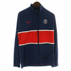 ナイキ NIKE DRI-FIT トラックジャケット ユニフォーム パリ サンジェルマン ロゴ 刺繍 ワッペン 長袖 M 紺 ネイビー /XK