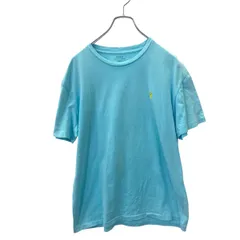 Polo Ralph Lauren 半袖 刺繍ロゴ Tシャツ M サイズ ポロラルフローレン ライトブルー 古着卸 アメリカ仕入 t2409-3648
