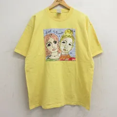XL/古着 フルーツオブザルーム 半袖 ビンテージ Tシャツ メンズ 00s 女性 コットン クルーネック 黄 イエロー 24jun10 中古