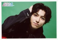 【中古】生写真(男性) 超特急/タカシ(松尾太陽)/横型・バストアップ・衣装黒・右手頭・背景緑/「BULLET TRAIN ARENA TOUR 2017-2018 the end for beginning」生写真セット第31弾