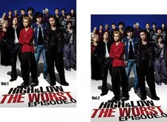 [366227]HiGH &amp; LOW(17枚セット)TV版 SEASON1 全3巻、SEASON2 全3巻、THE WORST EPISODE.0 全2巻、6 from 全2巻 + THE MOVIE、2、3 + THE RED RAIN + THE MIGHTY WARRIORS + DTC 湯けむり純情篇 + THE WORST【全巻セット 邦画 中古 DVD】ケース無:: レンタル落ち HiGH ＆ LOW 全17枚 TV版 SEASON1 全3巻、SEASON2 全3巻、THE