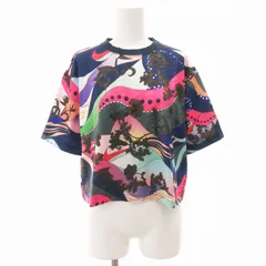 ナイキ NIKE スポーツウエア Sportswear ショートスリーブ Tシャツ カットソー 半袖 ショート丈 総柄 S マルチカラー CU5107-342 /GV