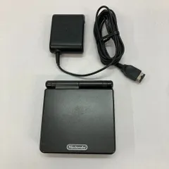 05w10425T 【レトロゲーム機】ゲームボーイアドバンスSP  本体のみ ブラック + 充電器 ＊動作確認済＊  任天堂 Nintendo ◎中古品◎