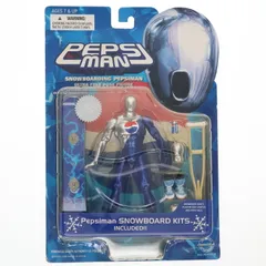 ウルトラフリーポーズフィギュア ペプシマン(ブルー)+スノーボードキット ペプシマン 完成品 可動フィギュア バンダイ