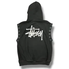 参考上代66000円 eYe JUNYA WATANABE MAN × Stussy 24SS Hooded Vest フーディーベスト ノースリーブパーカー ジュンヤワタナベマン ステューシー コラボ WM-T909 ブラック L 88244A7のサムネイル