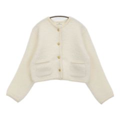 Fog with nest Robe コサージュ付き リネン 千鳥格子 サロペット  