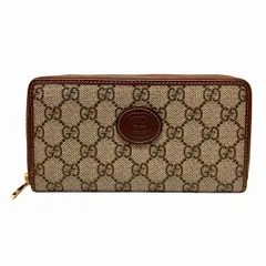 グッチ　GUCCI　インターロッキングG　673003　ラウンドジップ　長財布　ユニセックス　美品