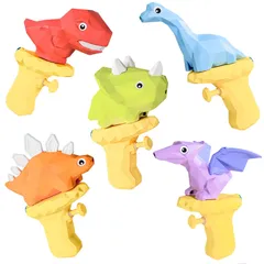 【人気商品】夏祭り おふろ 海 水鉄砲合戦 プール みずてっぽう 飛距離7M 公園 引き金式 川 水遊び 恐竜おもちゃ 5PCS ティラノサウルス ウォーターガン 水鉄砲 男の子 恐竜 女の子 お風呂おもちゃ クリスマス TOYS プレゼント CORPER