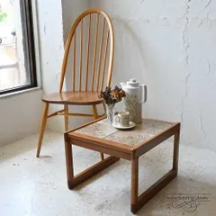 米国アンティーク】vintageナイトテーブル／真鍮取っ手×ターンドレッグ