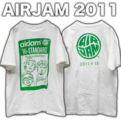 AIRJAM 2011 プリントTシャツ 半袖 Mサイズ Hi-STANDARD ハイスタ エアジャム 横山健 ロックT バンドT Tee パンク メロコア