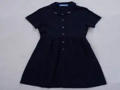 ファミリア familiar アウトレット 子供服 女の子 120cm 半袖 ワンピース 紺 カットソー フォーマル 受験 面接 習い事 お教室 春 夏 ★3 ガールズ 女児 キッズ 【中古】 ユーズド リサイクル こども