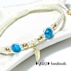 アンクレット or ブレスレット 天然石【オニキス+ロードナイト+G