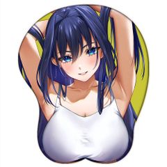 おっぱいマウスパッド　キャラクター　黒髪　銀髪　PC　パソコン　新品　翌日発送