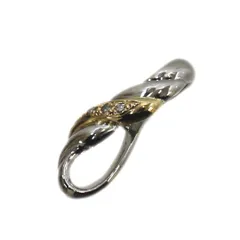 MIKIMOTO/ミキモト K18/Pt950 ゴールド プラチナ コンビ ダイヤ ペンダントトップ IS 美品 Sランクのサムネイル