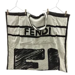 FENDI (フェンディ) 2WAY BEACH TOWEL BAG FXH016 ビーチタオル バッグ 小物 ブラック/ホワイトのサムネイル