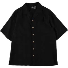 古着 オーシャンパシフィック Ocean pacific チェック柄 半袖 オープンカラー ポリシャツ ボックスシャツ メンズXL相当/eaa575028