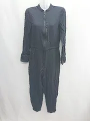 ◇ COS コス ストレッチ素材 長袖 マキシ ワンピース サイズＭ ブラック レディース E  【1408060017096】