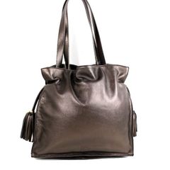 ロエベ　ハンドバッグ　美品　ブロンズ　ショルダーバッグ　２WAY 斜めかけかばん