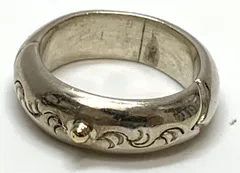 値下げ❗️ARIZONA FREEDOM アリゾナ k18　SV925　唐草 リング #15.5