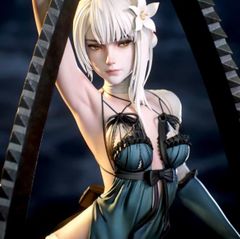 セクシーフィギュア 女の子 白髪 ビッグサイズ 美少女 美女 かわいい