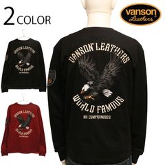 90-00s USA製 VANSON 長袖カットソー イーグルグラフィック レア