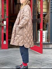 NANGA ONION QUILT NO COLLAR DOWN HALF COAT