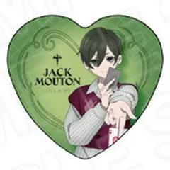 【中古】バッジ・ピンズ ジャック・ムートン 「ヴィジュアルプリズン ハート型カンバッジ トランプver.」