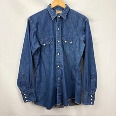 デッドストック！NOS 70s WashingtonDeeCee デニムシャツ 60年代 WASHINGTON DEE-CEE WESTERN WEAR デニムシャツ サイズ15