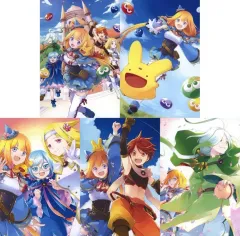 【中古】ポストカード [単品] 集合 ポストカード5種セット 「PS5/PS4/Switchソフト 魔導物語 フィアと不思議な学校」 WonderGOO購入特典