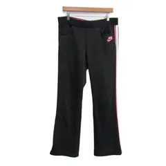 ナイキ ロングパンツ ジャージパンツ フィットドライ スポーツウエア ボトムス 黒 レディース Lサイズ ブラック NIKE 【中古】