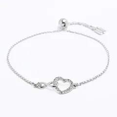 スワロフスキー ブレスレット レディース インフィニティ Infinity ハート バングル シルバー 5524421