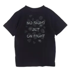 THE NORTH FACE ノースフェイス Ｔシャツ NT31727 モンキーマジック NO SIGHT BUT ON SIGHT 半袖 Tシャツ ブラック ブラック系 M【中古】