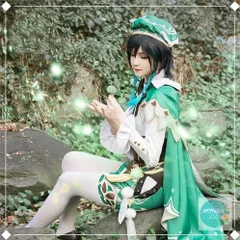 原神 GENSHIN ウェンティ コスプレ ウィッグ付きS/M/Lサイズ Amazon.co.jp: Pawpaw ウィッグ ウェンティ 原神 コスプレ