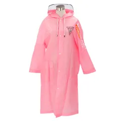 ☆ ピンク ☆ Lサイズ ☆ レインコート レディース メンズ pk203 レインコート レディース メンズ カッパ レインポンチョ 雨具 レインウェア 防水 通学 前開き 男女兼用 アウター ロング丈 ブルー ピンク ブラック ホワイト