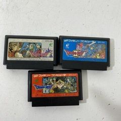 送料無料 ファミコン ドラゴンクエスト Ⅱ・Ⅲ・Ⅳ ソフト 3点まとめて 未検品 AAA0001S3198/0403