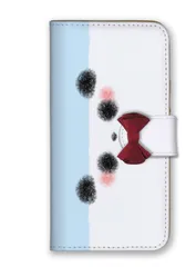 iPhone12 Pro Max ケース 手帳型 アイフォン12 プロマックス スマホケース リボン 可愛い ウサギ うさぎ ブタ くま 柴犬 猫 ペンギン パンダ 小鳥 インコ  イラスト パステル調 クレヨン カラー03