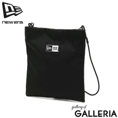 【メール便】正規取扱店 NEW ERA ショルダーバッグ メンズ レディース 斜めがけ ニューエラ フラット ネックポーチ 0.6L ブラック